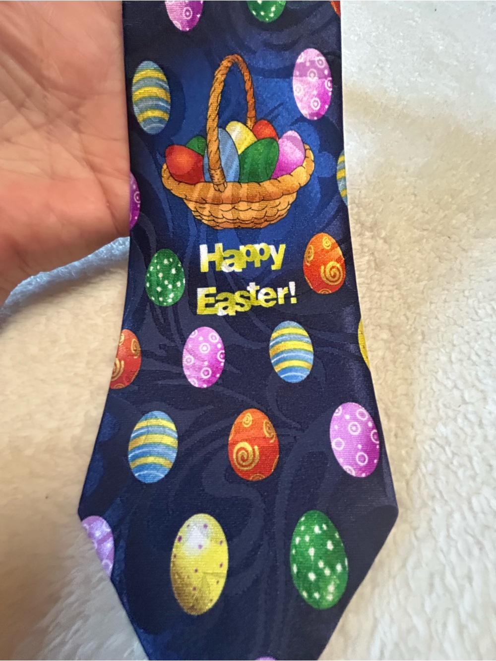 🎁3 for $30 - Happy Easter Egg Basket Necktie
